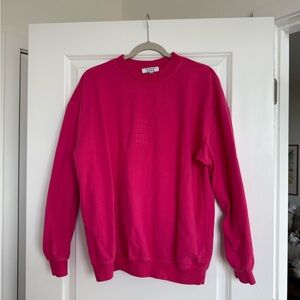 Frankie's Bikinis pink logo Sweatshirt